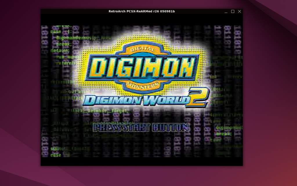 Digimon World 2 已在 KiwiPi 5 上通过 RetroArch 与 PCSX ReARMed 成功运行。
